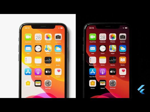 Flutter Dark Mode VS Light Mode - Best, Fast & Easy Way - System Preference - Flutter Dart by Google
