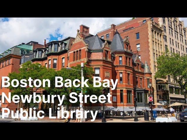 Boston Massachusetts | Back Bay district | 4K Walking Tour | Unique & European Looking | Travel vlog