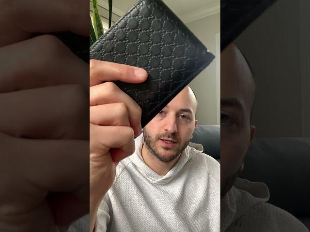 GUCCI Microguccissima Leather Wallet, Black 260987 Review