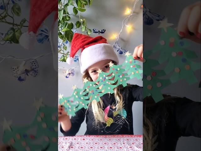  Christmas Tree Garland Craft for Kids | Christmas Craft for Kids | Paper Christmas Tree Craft 