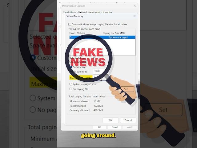 Virtual Memory | How to Increase FPS in Windows 11! #fps #ram #optimization #gaming