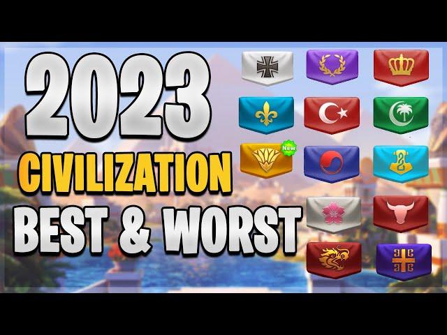 2023 - 2024 Best & Worst Civilization in All Situations | Rise of Kingdoms