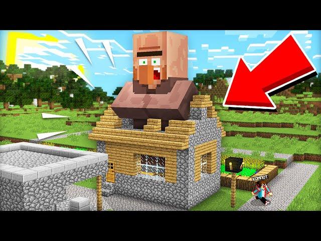 КАК ЖИТЕЛЬ СОСЕД СТАЛ ГИГАНТОМ В МАЙНКРАФТ | Компот Minecraft