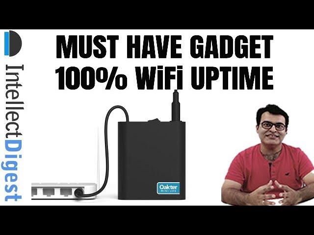 WiFi Router UPS Review- [ NO INTERNET DOWNTIME] Must Have Gadget | Great Tech Gift Under Rs. 1500