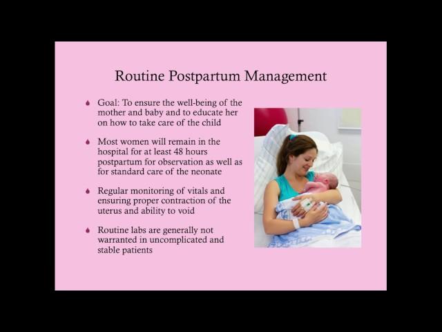 Postpartum Care - CRASH! Medical Review Series