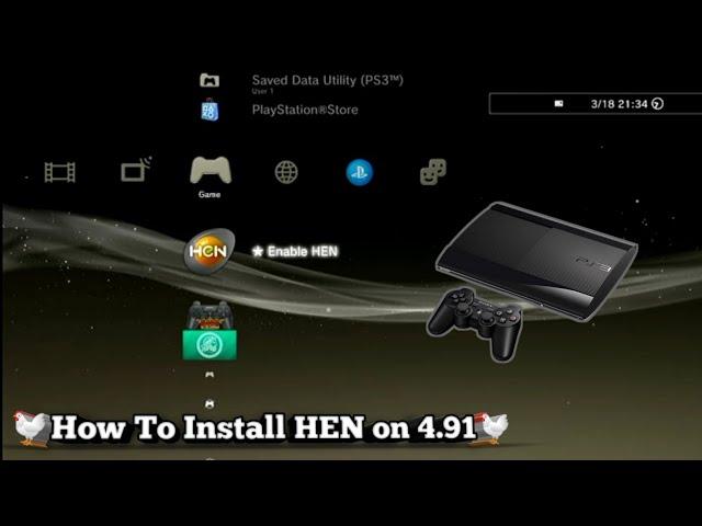 How To Jailbreak/Install Hen on PS3 4.91 With or Without PC