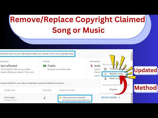 How To Replace or Remove Copyright Music In YouTube | 2023 [Updated Method]