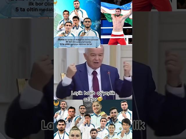 Islom Karimov chempionlarni gaprdi.