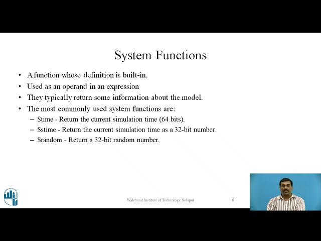 Verilog HDL: Data Types, System Tasks, Functions and Compiler Directives