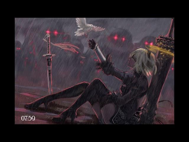 Nier Automata Piano with Rain Ft Chewie Melodies | No Ads | Study | Relaxation | 1080 HD |