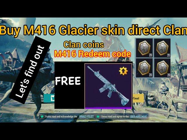 M416 Glacier buy direct from clan vouchers |M416 Glacier redeem code let see #trending #gaming#viral