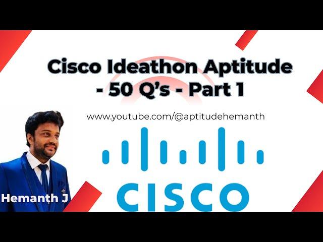 Cisco Ideathon - Aptitude 50 Q's