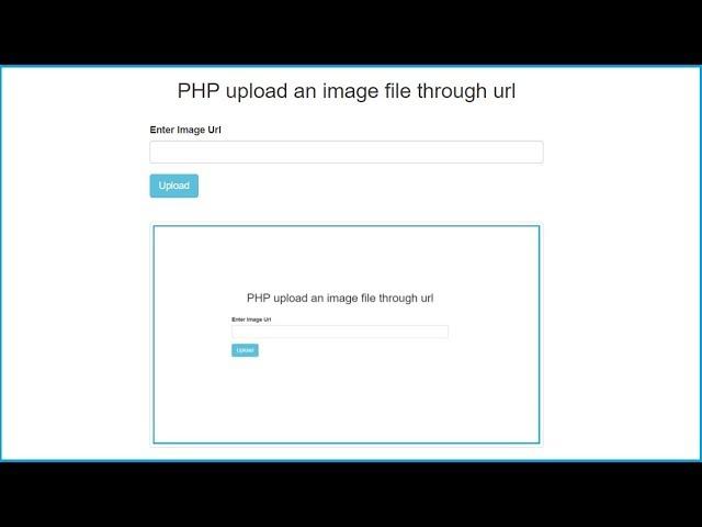 PHP Upload an Image from Url using Ajax