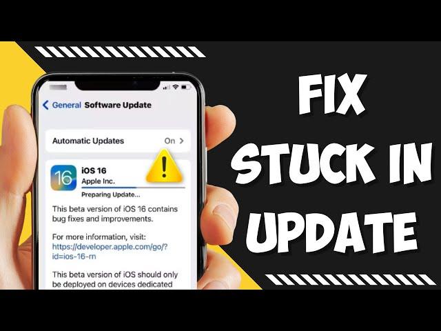 iOS 16 Stuck on Preparing Update | iOS 16 Beta Preparing Update Stuck | 2023