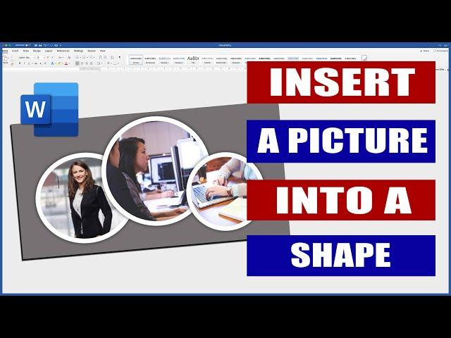 How to insert a picture into a shape | Microsoft Word tutorials