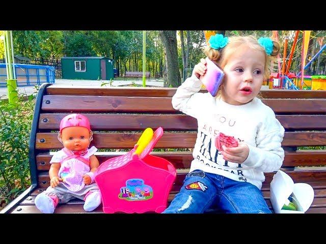 Baby doll birthday party Funny video for kids