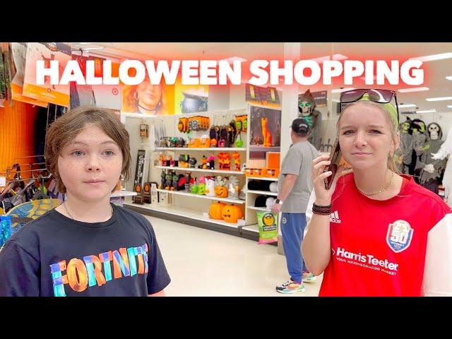 HALLOWEEN SHOPPING | SHE SCORED TWICE | Family 5 Vlogs