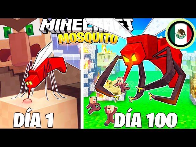 ¡Sobreviví 100 DÍAS como un MOSQUITO en Minecraft HARDCORE!