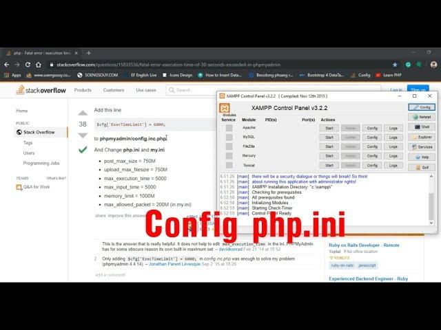 How to config php.ini standar | In XAMPP