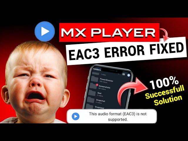 Mx Player Eac3 Audio Not Supported Error Solve | This Audio Format Eac3 Is Not Supported Problem Fix