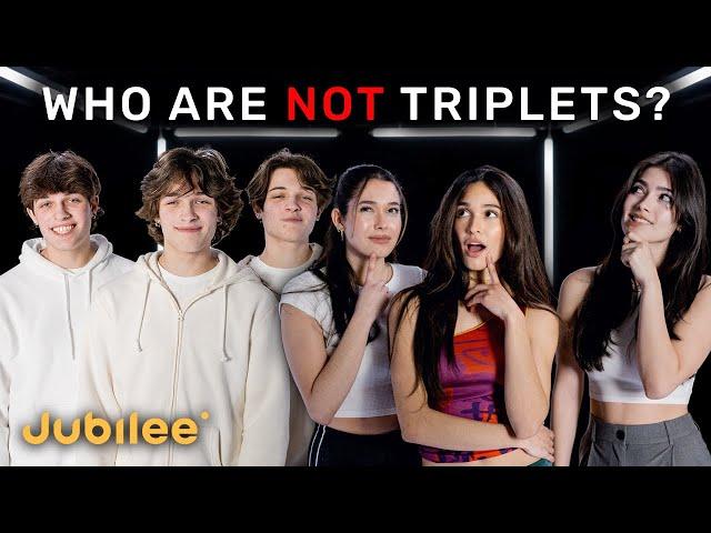 5 Sets of Triplets vs 1 Fake | Odd One Out