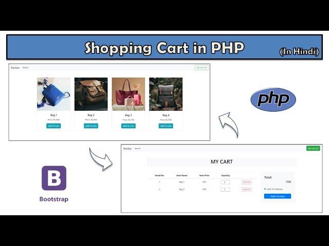 Shopping Cart in PHP | Shopping Cart with Admin Panel in PHP