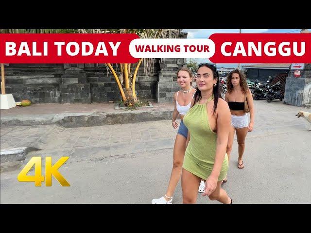  CANGGU TODAY [4K] Walking Tour in Canggu Bali Indonesia | Bali Travel Vlog 2023