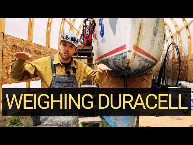 How we weighed our 60' sailboat in our backyard.  [EP128]