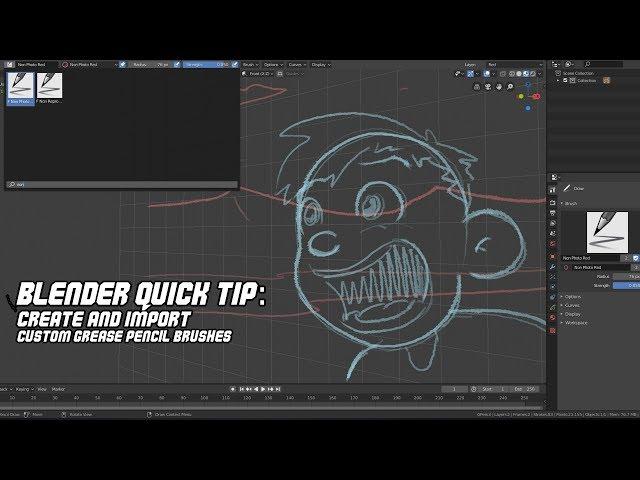 Blender Quick Tip: Create and Import Custom GP Brushes