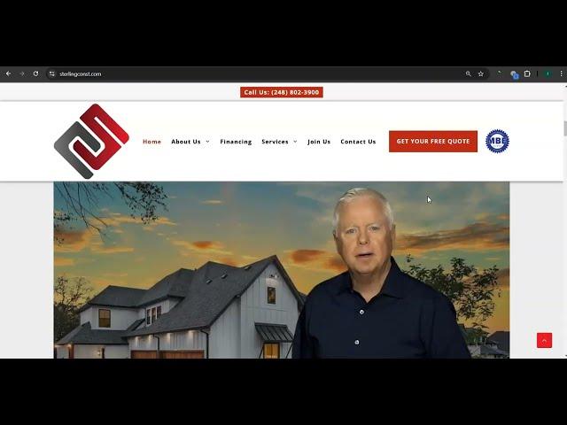 Website Analysis Video for Sterling Construction and Roofing Inc