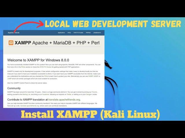 How to Install XAMPP on Kali Linux