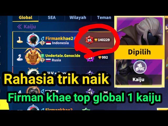 JADI TOP GLOBAL 1 KAIJU SUPER SUS - INI GAMEPLAY CARA CEPAT GLOBAL SUPER SUS INDONESIA