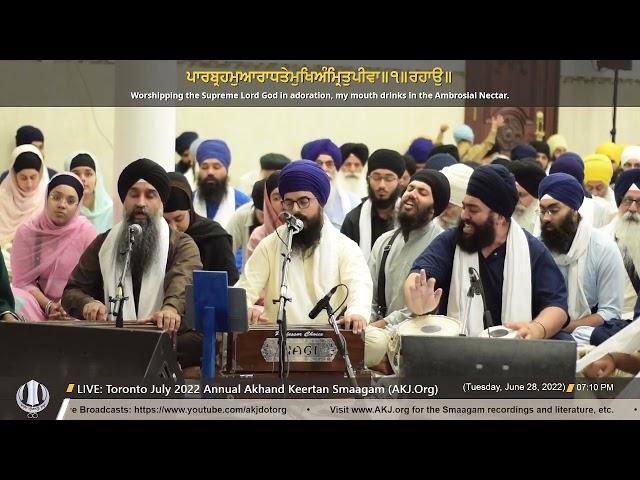 014 Bhai Harkamal Singh Jee NJ Tuesday PM Toronto July 2022 Annual Akhand Keertan Smaagam