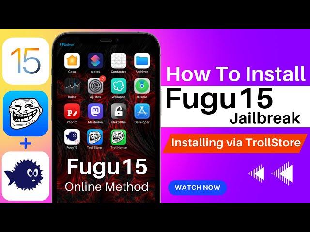 How To Install Fugu15 Jailbreak via TrollStore | Install Fugu15 TrollStore | iOS 15 Jailbreak Online