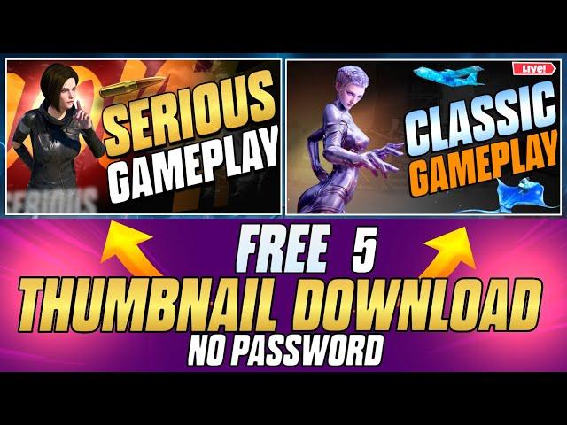 Free BGMI / PUBG THUMBNAIL PACK FW31 (Google Drive Download file) | Live Stream Thumbnail Templates