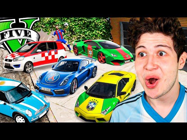 ROBANDO COCHES de FUTBOLISTAS en GTA 5! ️ (Mods)