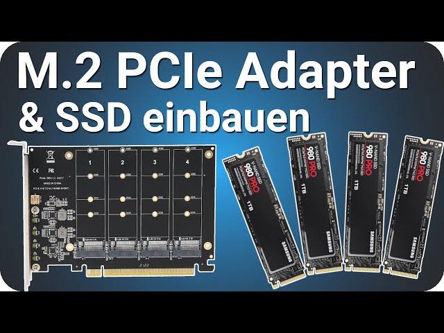 M2 PCIe Adapter einbauen