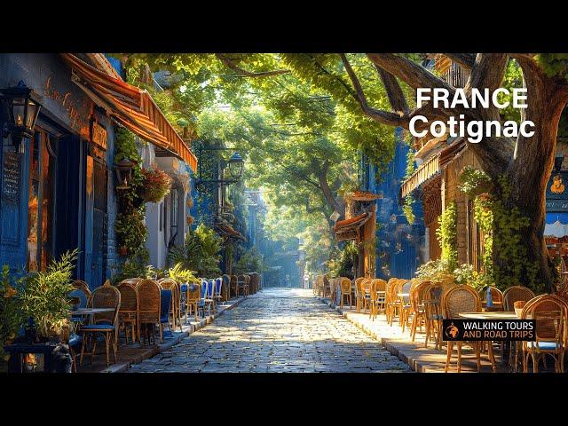 Discover Relaxing Walks in France  A Beautiful Tour of Cotignac Village - 4k video