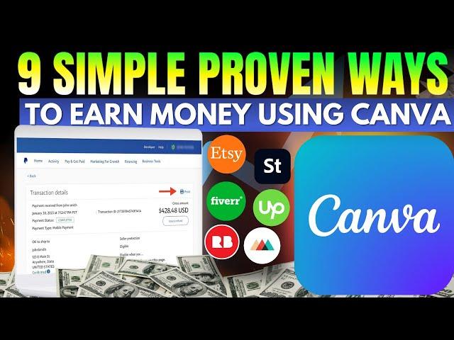 9 Easiest and Proven Way to Make Money with Canva in 2025