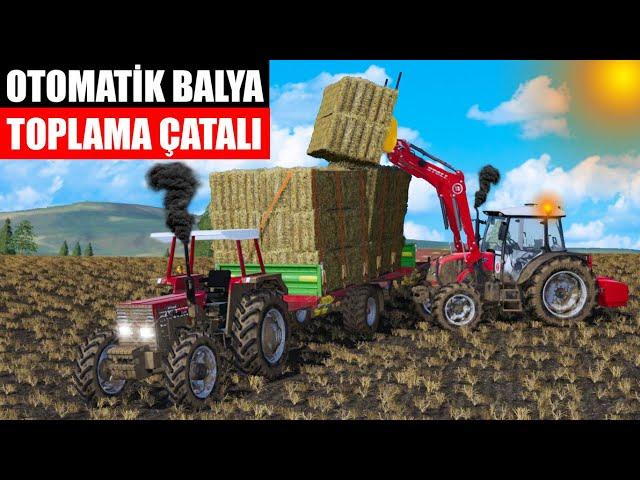 OTOMATİK BALYA TOPLAMA ÇATALI! FARMING SIMULATOR 2019 TÜRKÇE