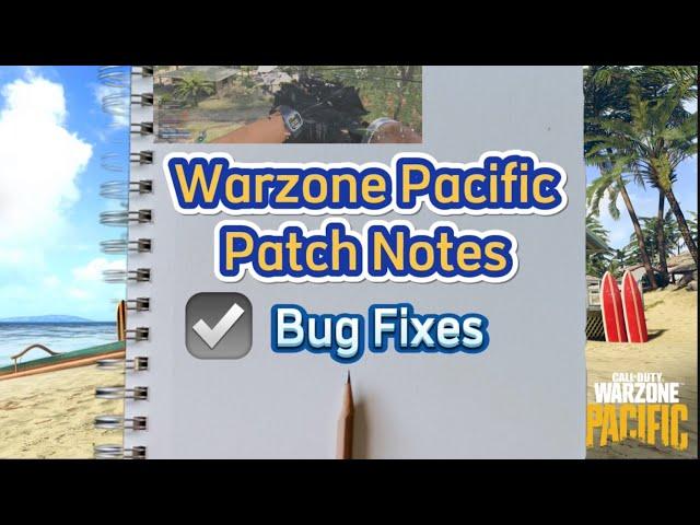 warzone pacific 1.49 update Patch notes/Gun Fixes and more. #caldera