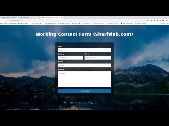 How to make Working HTML PHP Contact Form