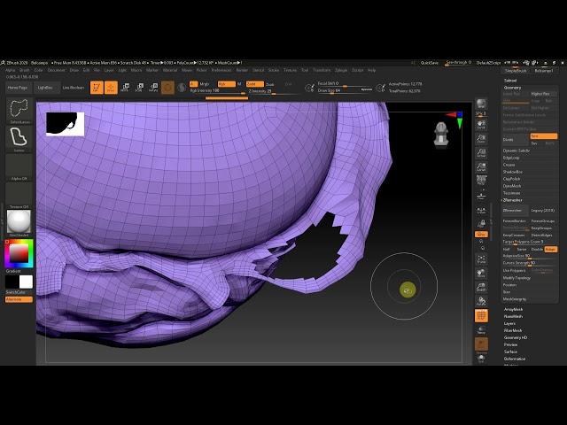 zbrush close a hole