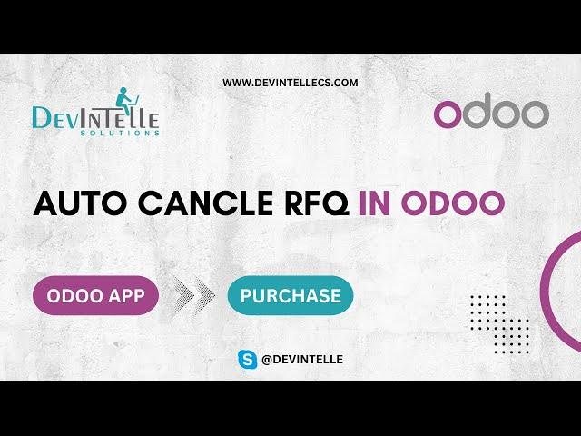 How to Auto Cancle rfq in Odoo | #odoo | #odooapps