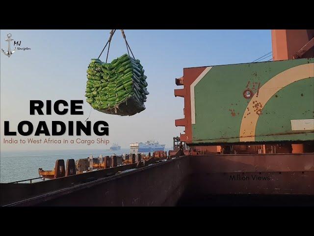 How Rice is Exported from India to West africa in a Cargo Ship - KAKINADA ANCHORAGE