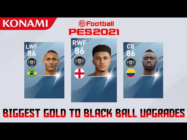 PES 2021 BIGGEST GOLD TO BLACK BALL UPGRADES [PREDICTION] - PES IS SAVAGE