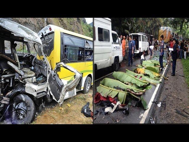 At least 19 dead, in multiple-vehicle collision in the Philippines