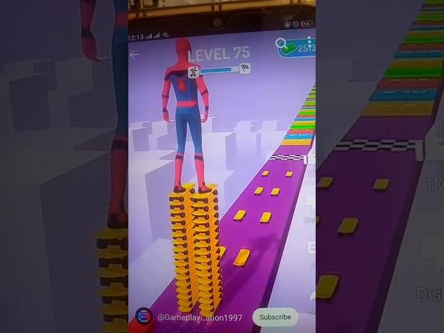 SPIDERMAN SKATER STACKER GAMEPLAY WALKTHROUGH|. Android#shorts #spiderman #skater #ytshorts #gaming