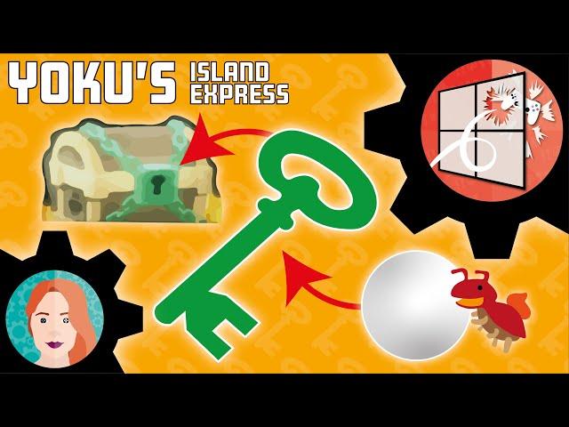 [Yoku's Island Express] - How to get GREEN KEY to Open Locked Treasure Chest in Temple