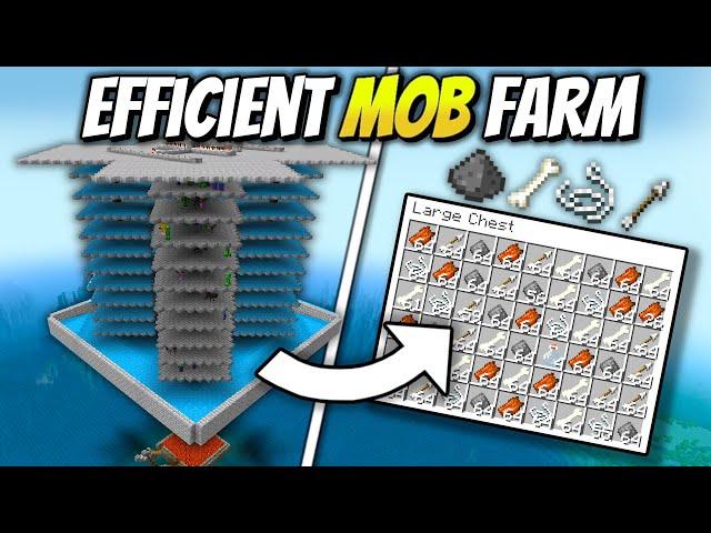 Efficient Mob Farm - 15,000+ Per Hour - Minecraft 1.21+ Tutorial